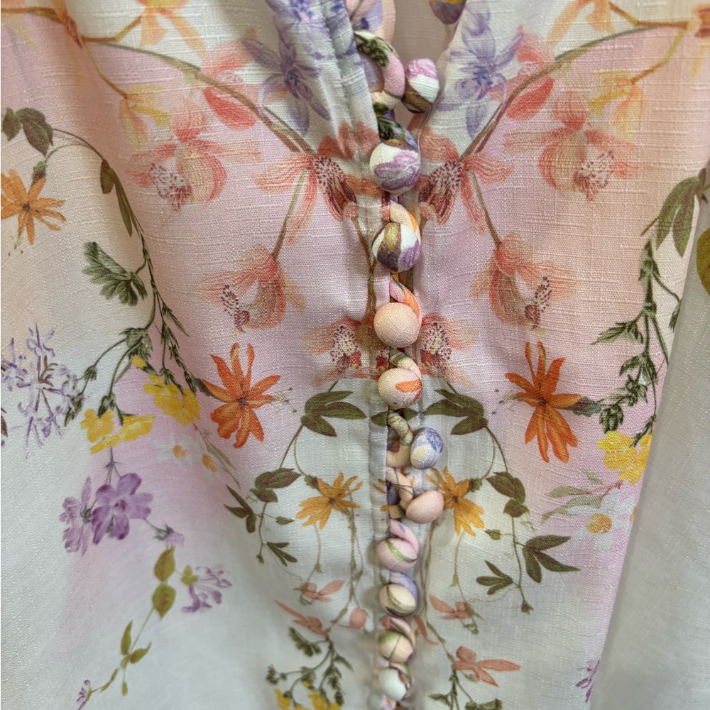 Petal and pup Floral Print Women's Top - Picture 5 of 5
